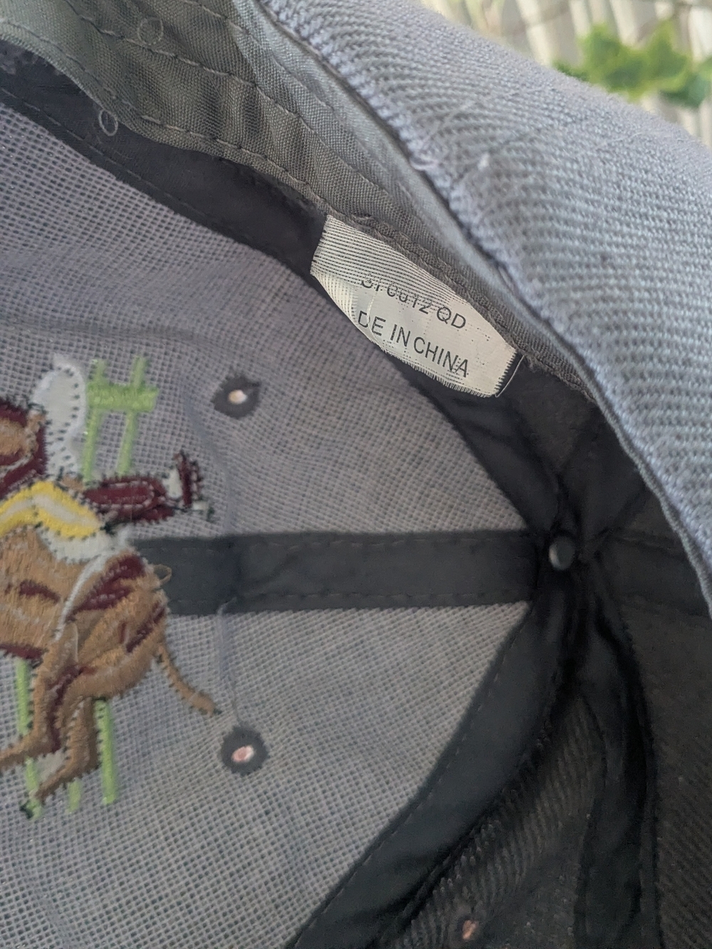Vintage Rodeo Embroidered Baseball Cap - Gray / Adjustable - Picture 5 of 5